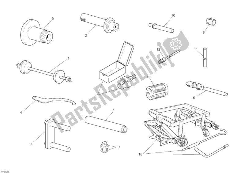 All parts for the Workshop Service Tools, Frame of the Ducati Hypermotard 796 USA 2011